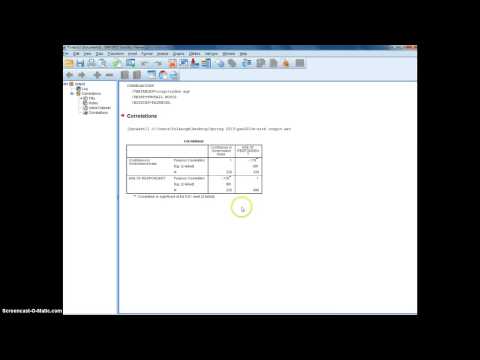 Tutorial-Bivariate Correlations in SPSS