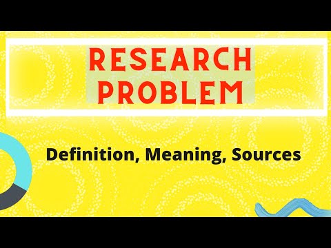 Research, Definition, Research Problem Identification, Sources of Research Problem