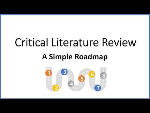 Critical Literature Review - A Simple Roadmap