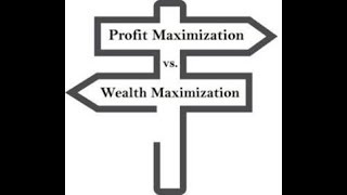 Profit Maximization vs Wealth Maximization