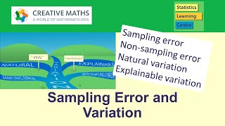 Sampling error and variation in statistics and data science